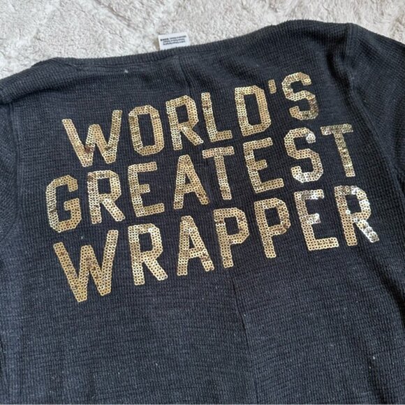 Victoria's Secret PINK | Silver Bling Long Johns Pajamas Bodysuit | Size Medium - Picture 6 of 10